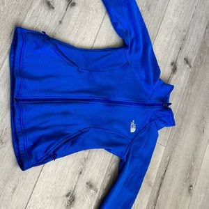 Blue North face jacket